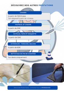 Photo de galerie - Nos prestations et tarifs 