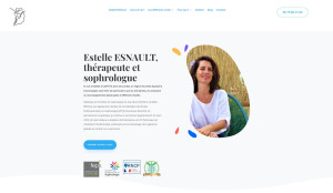 Photo de galerie - Réalisation site web pour une sophrologue.