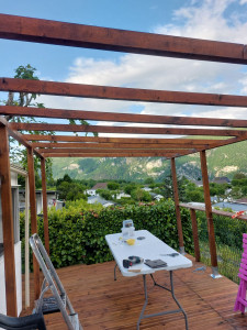 Photo de galerie - J ai réalisé ma terrasse et pergola 
