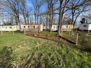 Photo de galerie - Massif créer avec des éléments récupérer sur place 
