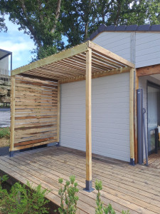Photo de galerie - Création d une pergola en bois