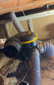Photo de galerie - Remplacement de gaine et de moteur vmc 