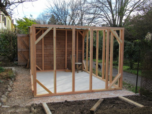 Photo de galerie - Construction cabanon jardin