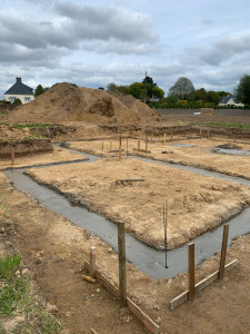 Photo de galerie - Terrassement maison 200 m2 coulage des fouille