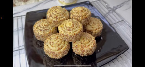 Photo de galerie - Gâteaux roulés aux cacahuètes et au miel