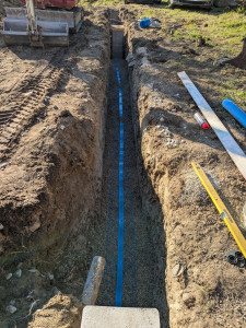 Photo de galerie - Création d un drain 