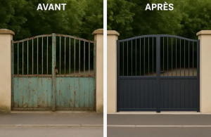 Photo de galerie - Rénovation portail 