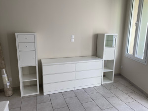 Photo de galerie - Montage meuble télé avec tiroirs et 2 colonnes