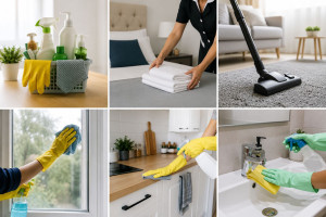 Photo de galerie - Bonjour ?
Je propose mes services de ménage à domicile avec sérieux et soin.
Je peux m’occuper du nettoyage complet de votre logement : poussière, aspirateur, sols, salle de bain, cuisine, vitres et rangement.
Je suis une personne sérieuse, ponctuelle.