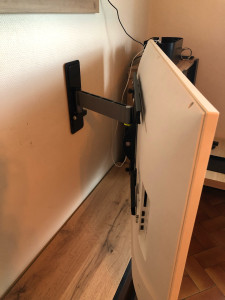 Photo de galerie - Installation support tv orientable