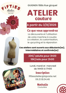 Photo de galerie - Cours de couture