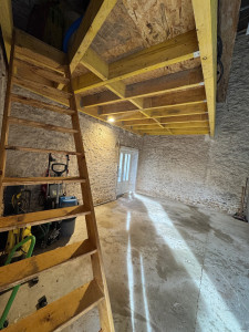 Photo de galerie - Création d’un solivage (plancher bois)