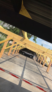 Photo de galerie - Garage qui avais brûler remplacement de la charpente 