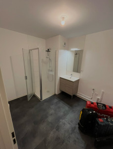 Photo de galerie - Rénovation de la salle de bain (AVANT) 