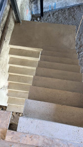 Photo de galerie - Maçonnerie -escalier -coulage béton 