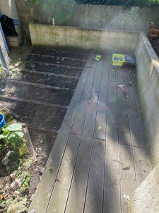 Photo de galerie - Destruction de l’ancienne terrasse 