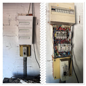 Photo de galerie - Remplacement complet de l’ancien tableau électrique par un tableau de répartition conforme aux normes actuelles 