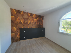 Photo de galerie - Réalisation de papier peint 3d Villa la Ciotat 