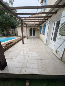 Photo de galerie - Pose terrasse dalles sur plots 22m2