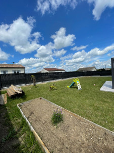 Photo de galerie - Clôture rigide + occultant 