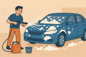 Photo de galerie - Lavage des voitures à domicile 