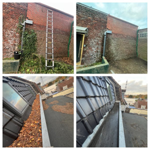 Photo de galerie - Nettoyage chêneaux et remise au propre des extérieurs 