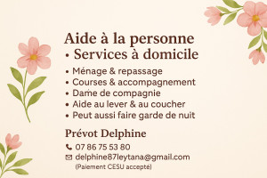 Photo de galerie - Aide a la personne 