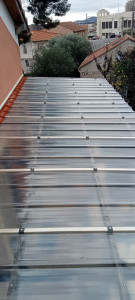 Photo de galerie - Remplacement plaques translucides 
