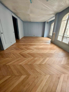 Photo de galerie - Pose de parquet - Revêtement de sol