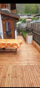 Photo de galerie - Pose de parquet extérieur