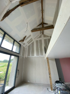 Photo de galerie - Réalisation d’une rénovation complète : ferraillage, isolation et plaquage 