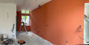 Photo de galerie - Peinture terracotta  plafond Blancs matte 