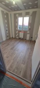 Photo de galerie - Pose de parquet symétrique quinconce rang A et B