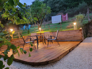 Photo de galerie - Réalisation d'une terrasse avec éclairage...