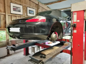 Photo de galerie - Entretien suspension et embrayage sur Porsche Boxster