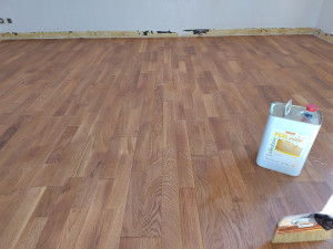 Photo de galerie - Application huile dure sur parquet contrecollé