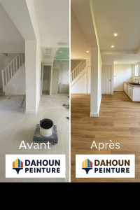 Photo de galerie - Realisatoion de pose de parquet peinture placo finition 