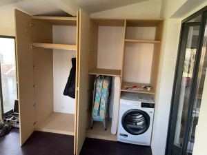 Photo de galerie - Réalisation d’un dressing sur mesure 