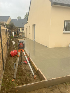 Photo de galerie - Coulage terrasse   