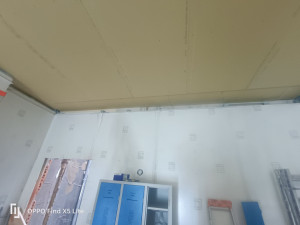 Photo de galerie - Réalisation d'un plafond coupe-feu 1  heure  avec ossature spécifique  plus 
de  BA 18
