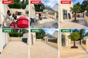 Photo de galerie - SPEED BINTOU DIABY – SOCIÉTÉ DE BÂTIMENT  Spécialiste en maçonnerie et pose de dalles en béton ! Préparation du terrain Réalisation de dalles en béton Pose de dallage extérieur Aménagement de terrasses et d’allées Travail propre, soigné et professionnel 