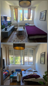 Photo de galerie - Nettoyage d’un appartement.
Résultat avant / après.
Travail soigné et efficace.