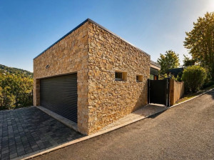 Photo de galerie - Habillage de parement mur garage