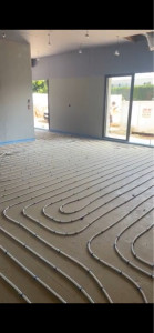 Photo de galerie - Installation plancher chauffant 