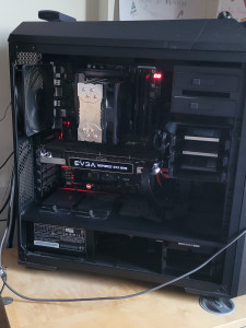 Photo de galerie - Assemblage tour de gaming & développement assisté par LLM... installation dual boot Fedora/Windows... 