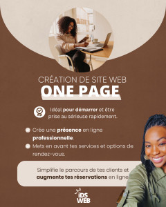 Photo de galerie - Création de site One Page avec WordPress