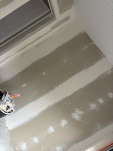Photo de galerie - Rénovation d’une pièce placo avec peinture 