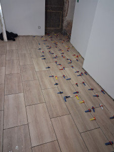 Photo de galerie - Pose carrelage décalé 