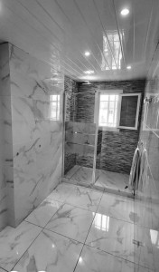 Photo de galerie - Renovation salle de bain complete carrelage receveur de douche paroi ....