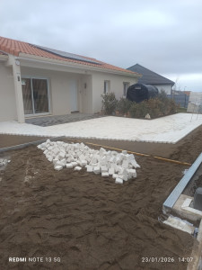 Photo de galerie - Pavé coloris pierre 